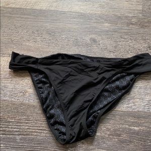 Victoria Secret black bikini bottom size M